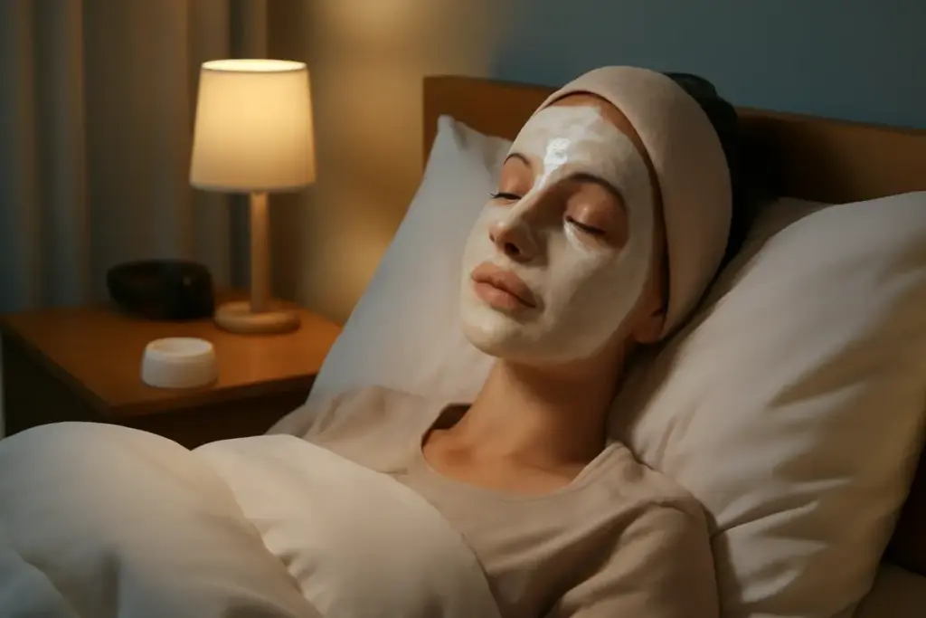 Maschere viso notturne: perché applicarle prima di dormire fa la differenza al risveglio